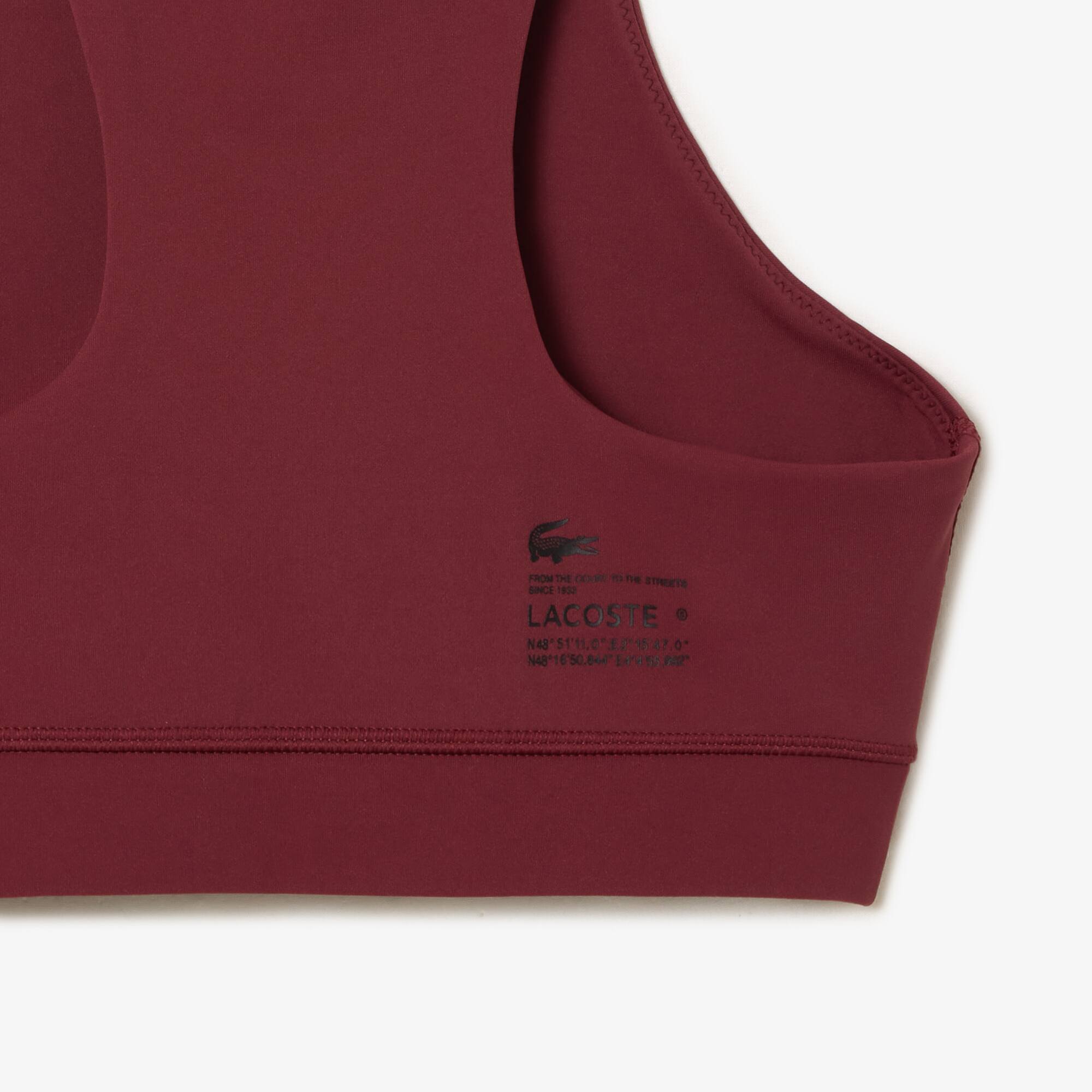 Damen LACOSTE Stretch BH aus schnell trocknendem recyceltem Polyamid Sport-BHs & Leggings - Rot - Lacoste - Damen