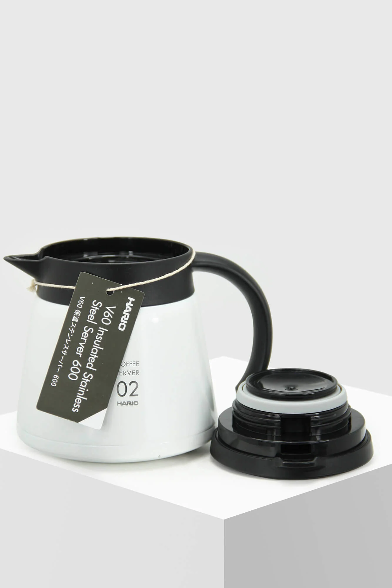Hario V60 02 Isolierkanne PLUS weiß 600ml