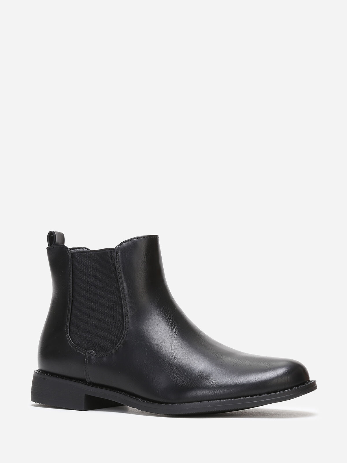 Bottines chelsea classiques en simili- Noir