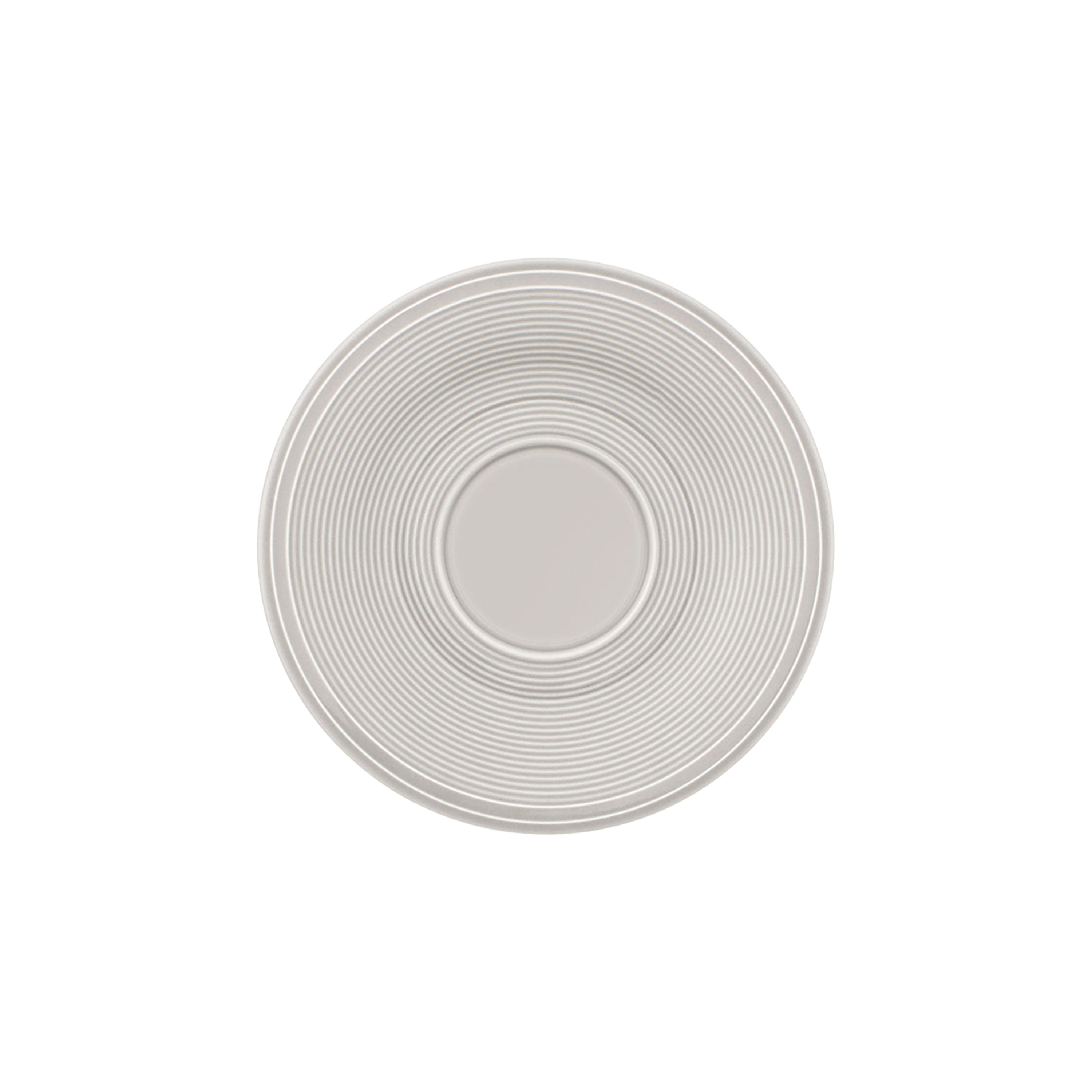Color Loop Coffee cup saucer Grey, 6.1'', Premium Porcelain
