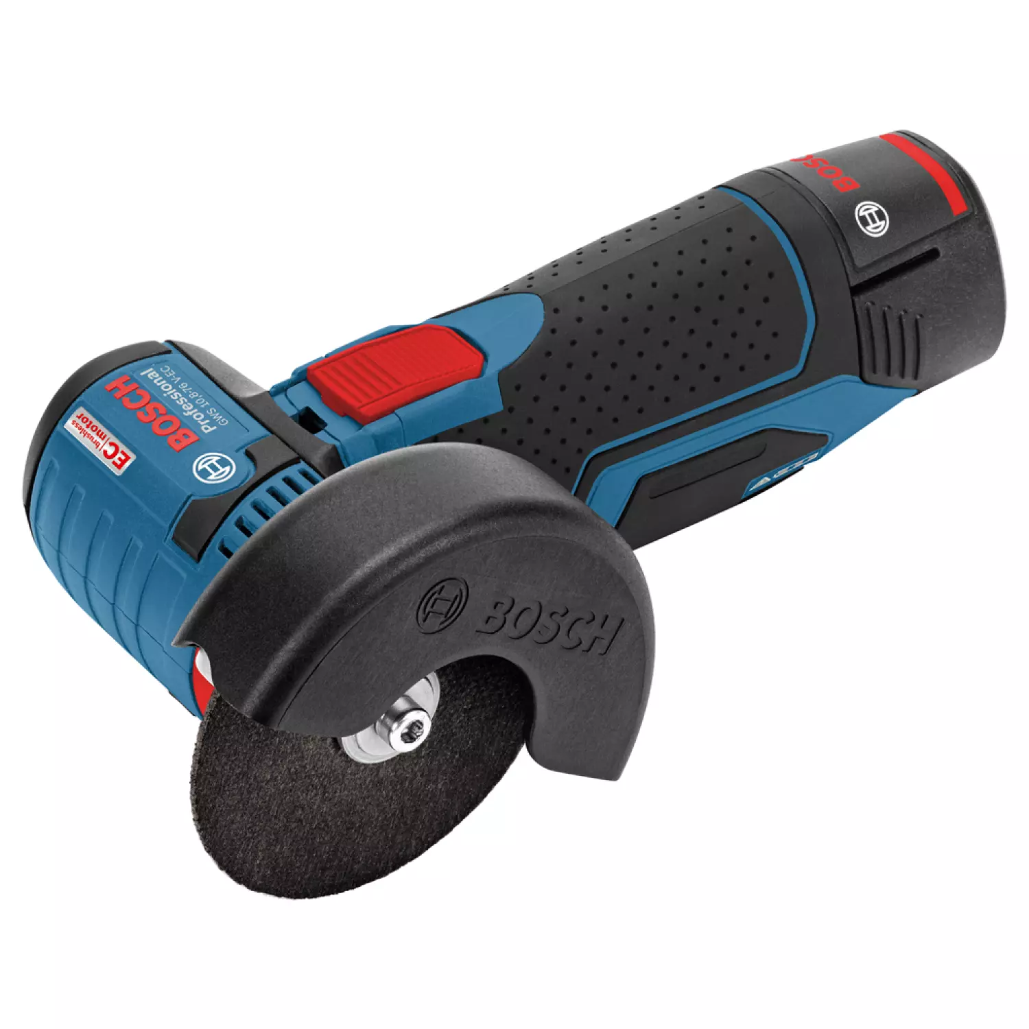 Bosch GWS 12V-76 12V Li-Ion Accu haakse slijper body in L-Boxx - 76mm - koolborstelloos