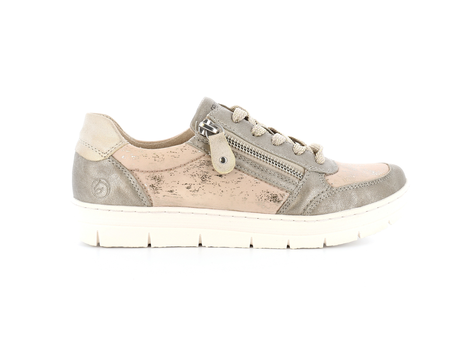 Remonte-D5831 Matières combinées Beige Or