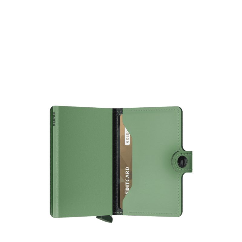 Porte-cartes Miniwallet Yard Powder anti-RFID 10.2 cm Pistachio