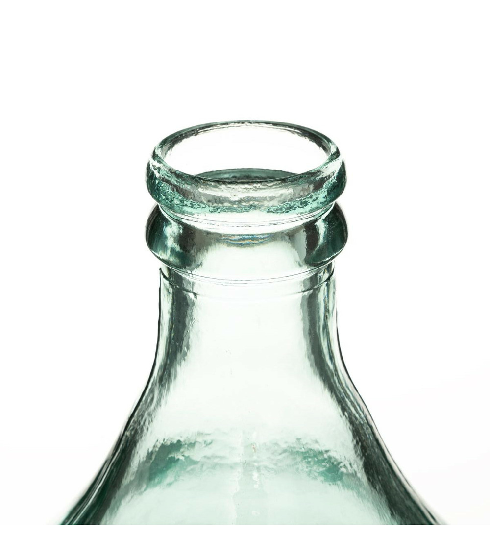 Vase dame jeanne verre recyclé transparent h 56 cm