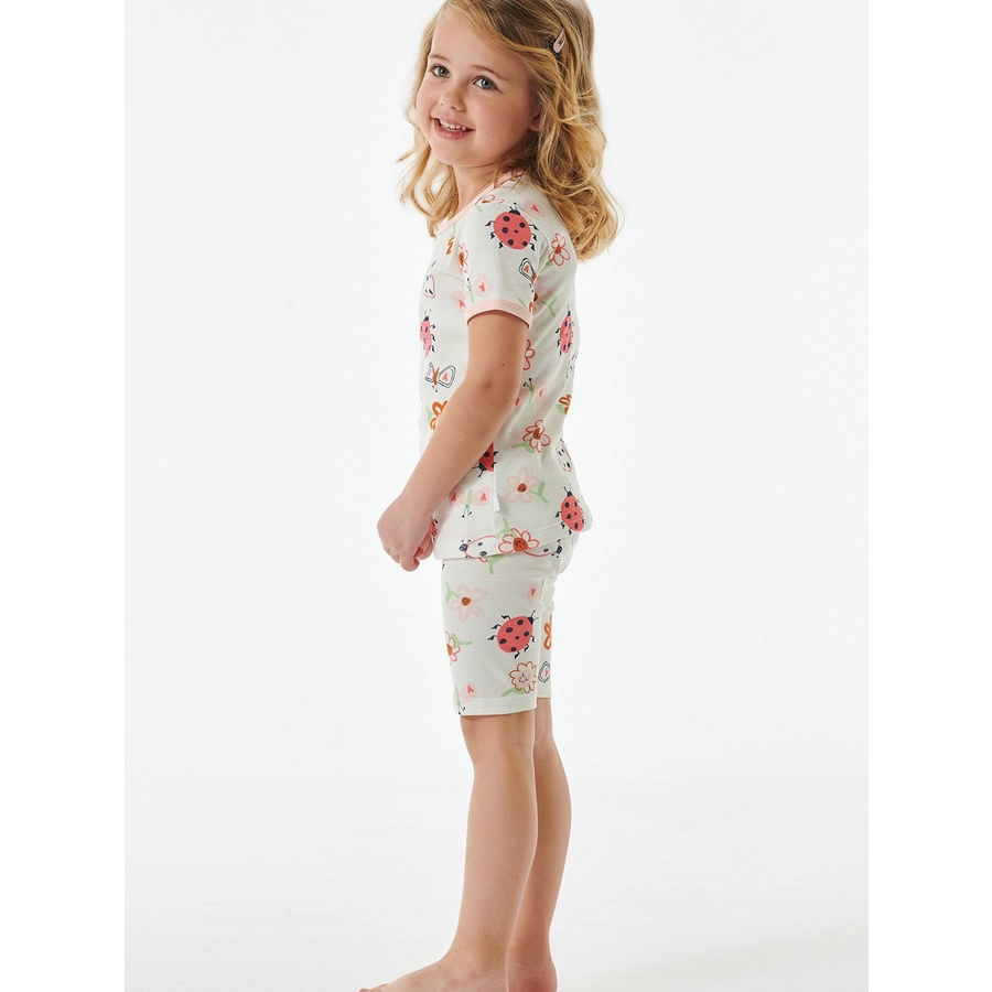 Schiesser Pyjama Natural Love Organic Cotton off-white