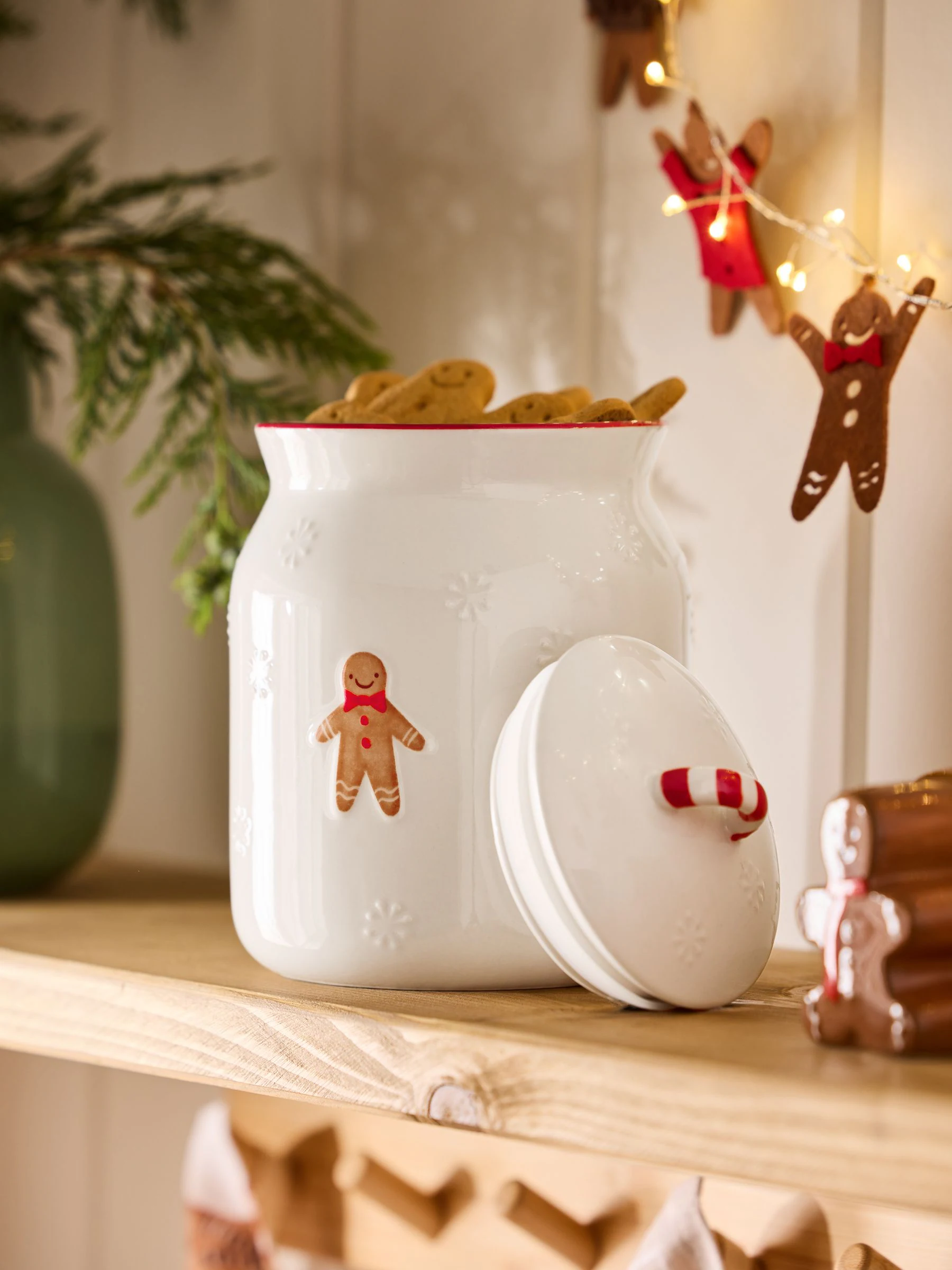 Snoeppot met peperkoekfiguurtje