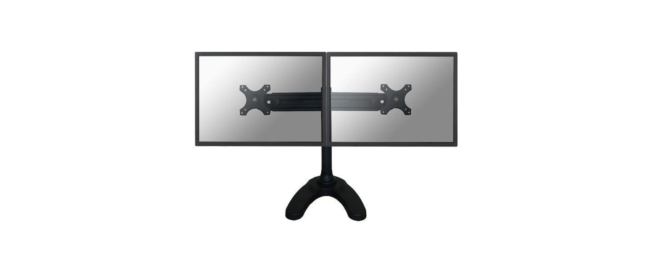 Monitor-Standfuss FPMA-D700DD Schwarz<br>Für zwei Monitore von 19