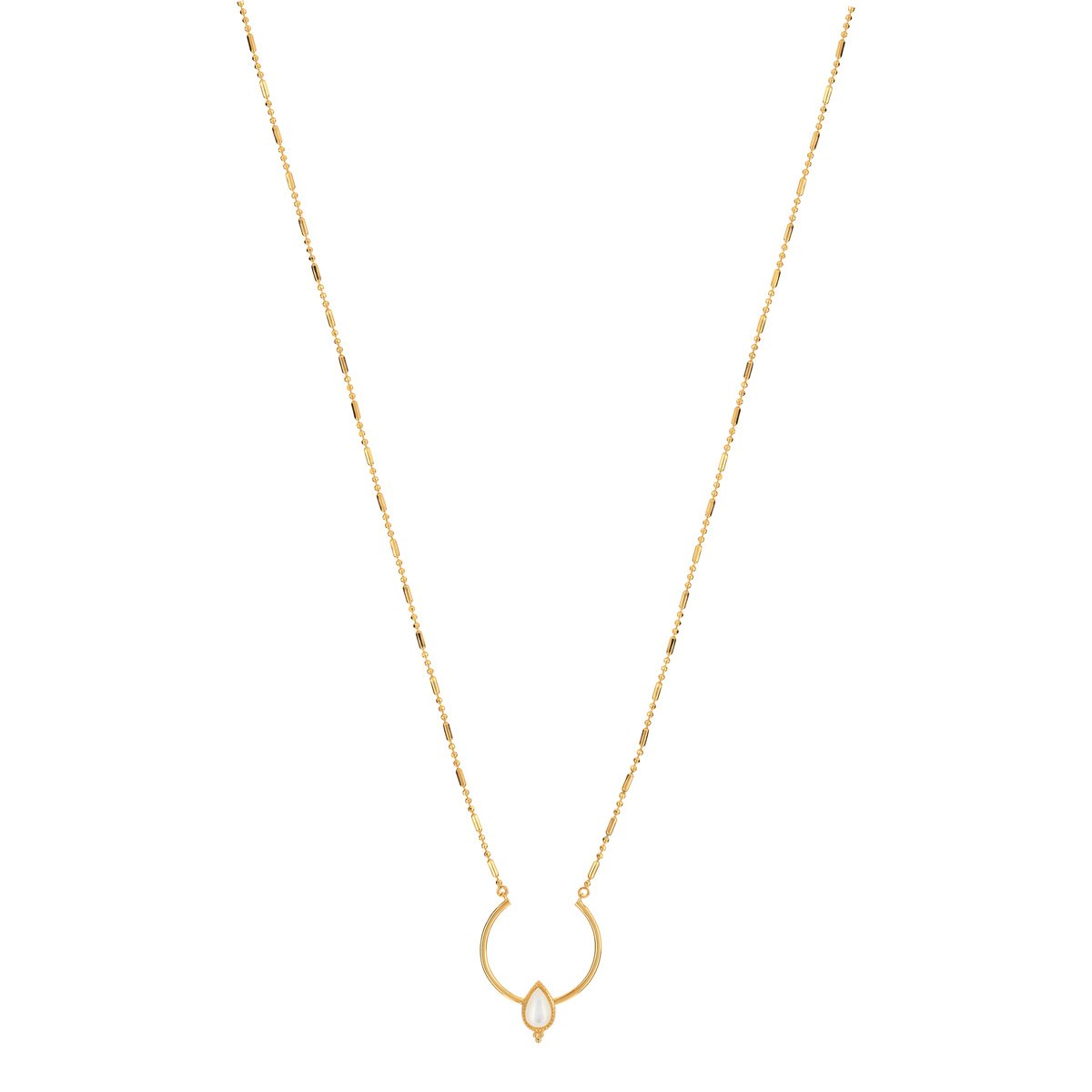 Collier doré nacre 42 à 45 cm