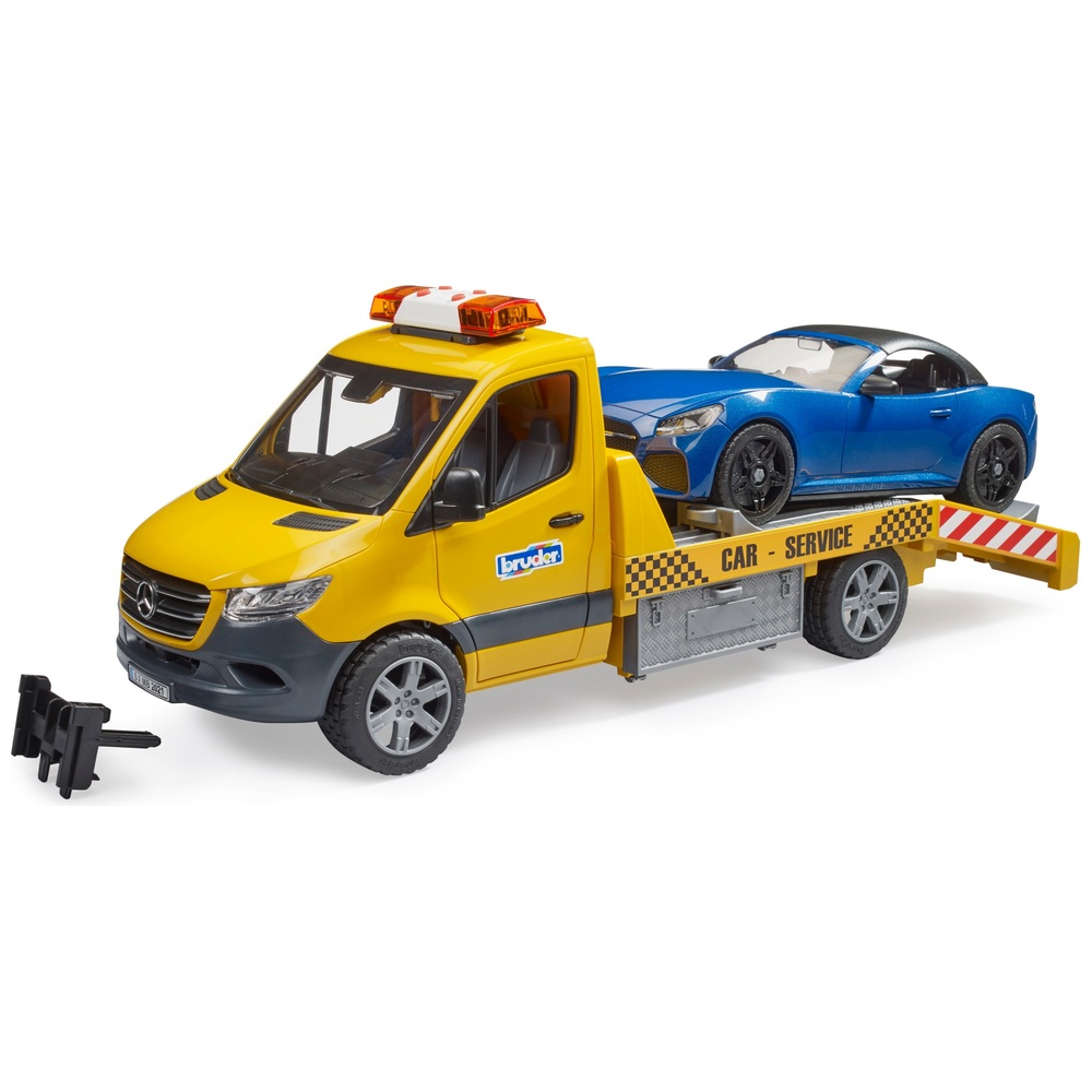 Bruder Mercedes-Benz Sprinter Autotransporter mit Roadster-Fahrzeug