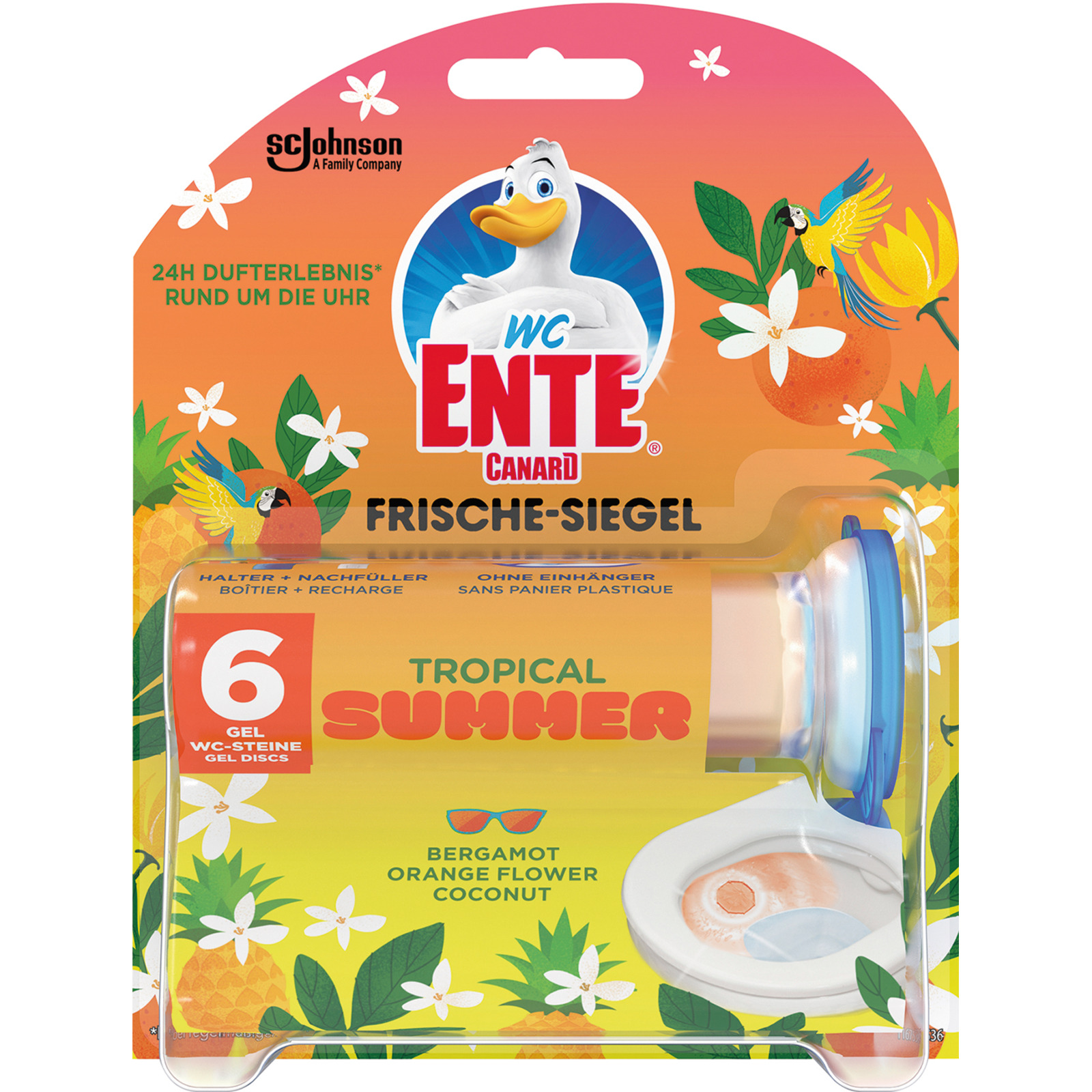 WC Ente Frische-Siegel Holder Tropical Summer 36 ml