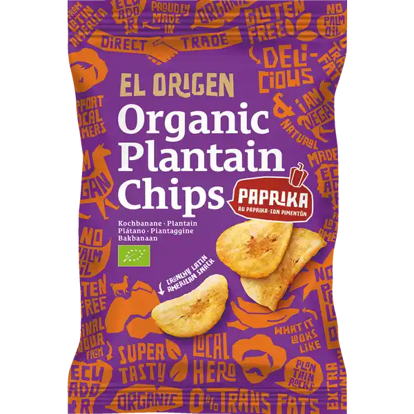 Bio Kochbananen Chips mit Paprika