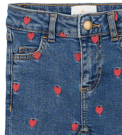 The New Jeans - TnsLovia - Medium Blue/Rød m. Hjerter