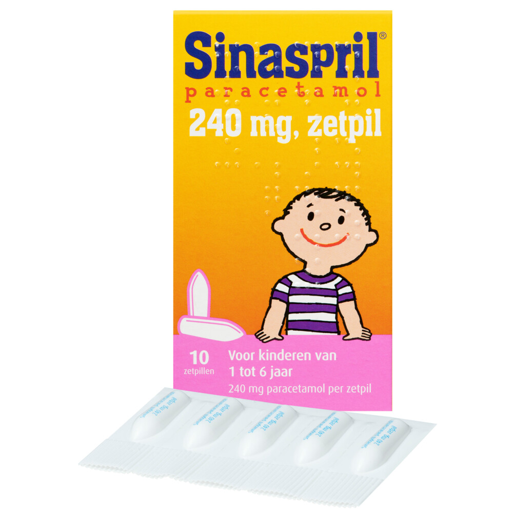 Sinaspril Paracetamol 240mg Zetpil10 stuks