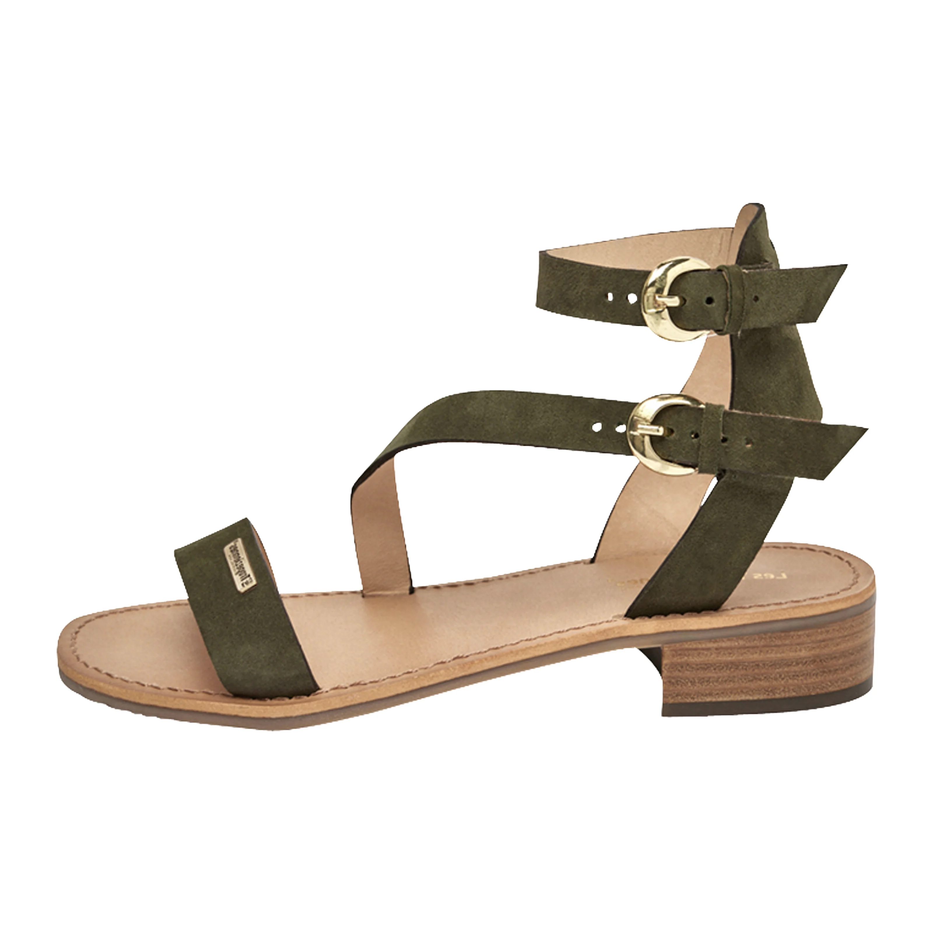 Sandales cuirpar m.belarbi hocney | Kaki