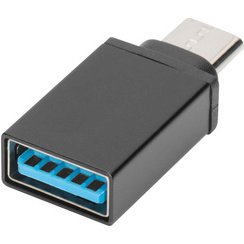 Adaptateur USB, USB-C - USB-A, noir