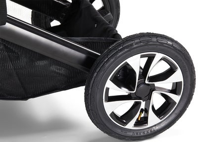 Beemoo Maxi 4 Twin Søskenvogn inkl. Søskensete, Black/Black
