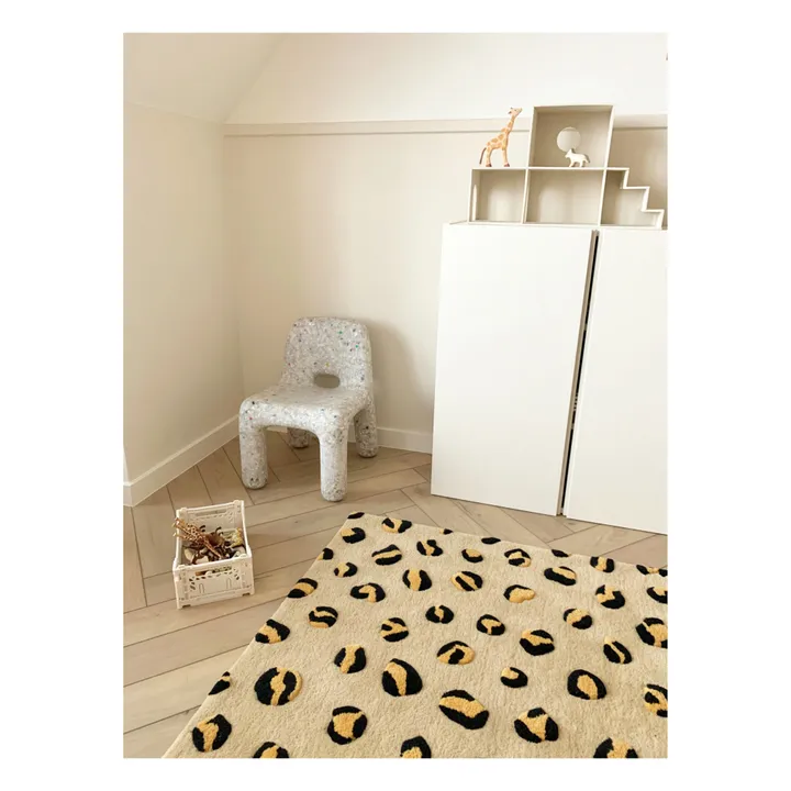 Maison Deux Tapis Léopard en laine