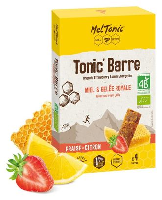 Barres énergétiques Meltonic Tonic' Barre Fraise/Citron - 4x25g