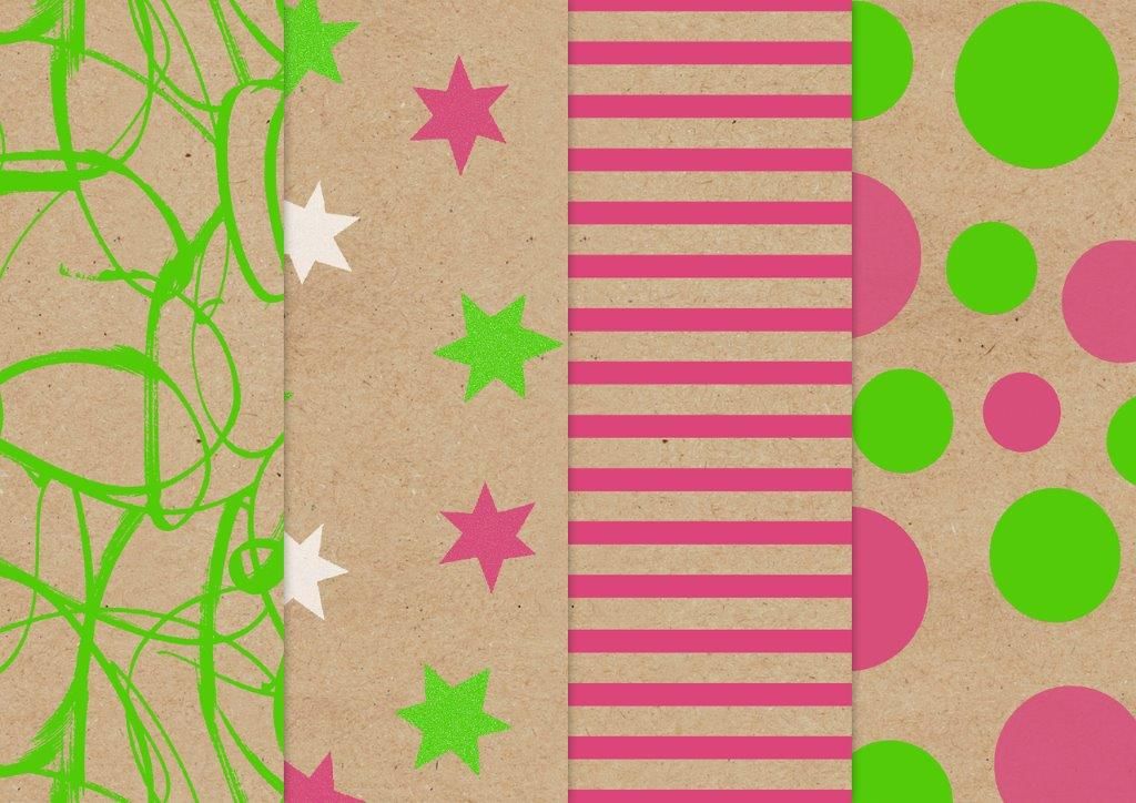 Geschenkpapier Rolle NEON