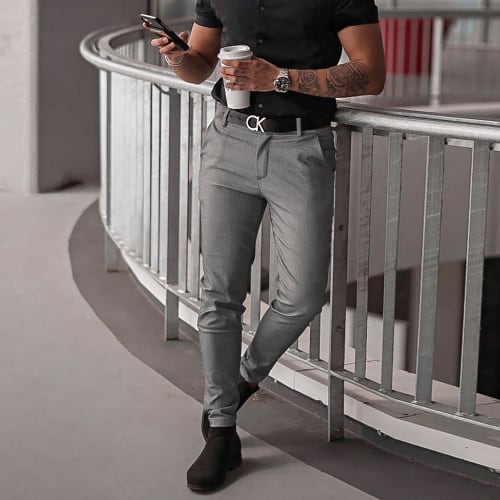 Pantalon Chino Gris