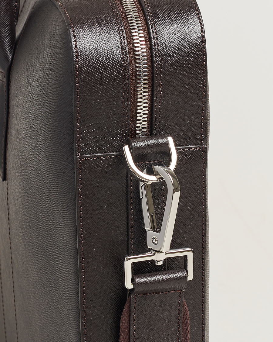 Oscar Jacobson Leather Briefcase Forastero Brown