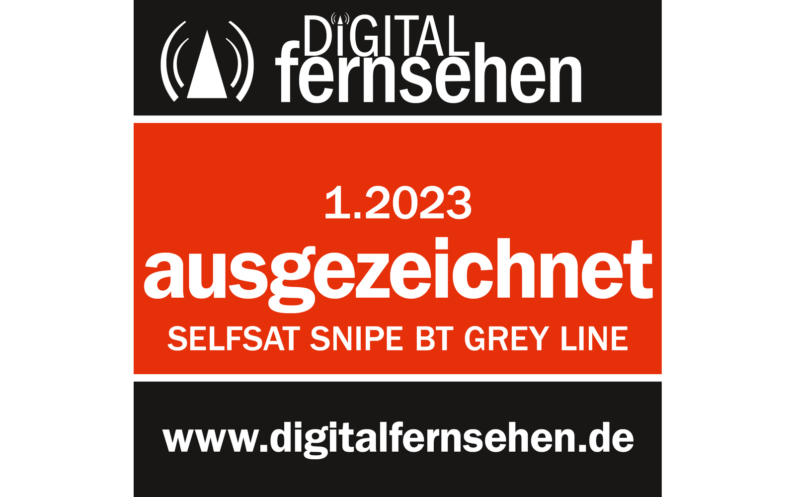 Selfsat Snipe BT Grey Line vollautomatische Camping SAT Antenne mit Bluetooth Single LNB