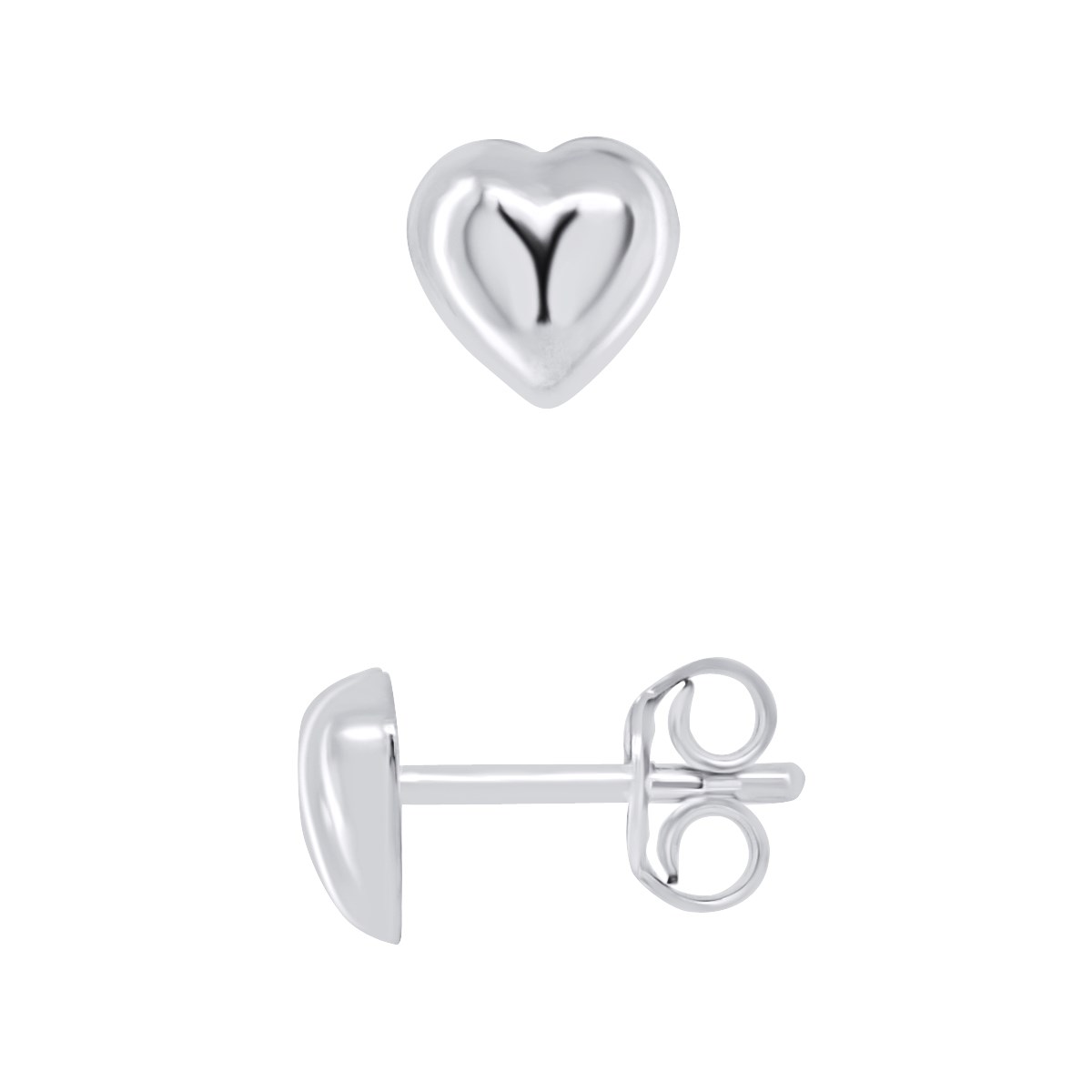 Boucles d'Oreilles COEUR - Argent 925