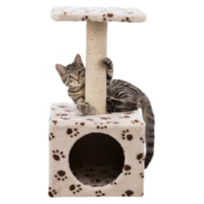Arbre à chat Zamora beige avec traces de pattes Trixie
