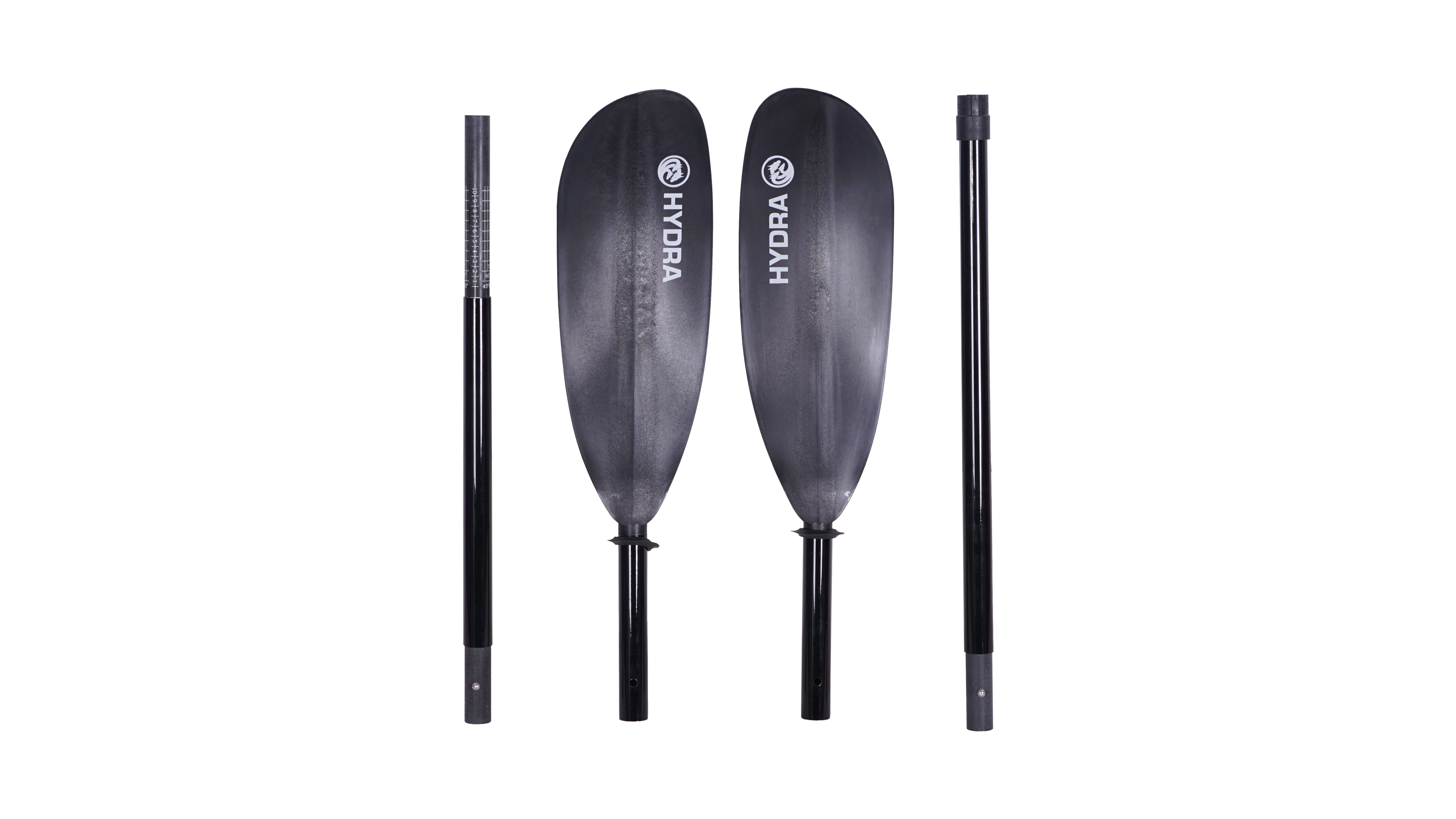 Hydra Padleåre 4-delt 220-230 cm<br>Glimrende til Pack Raft