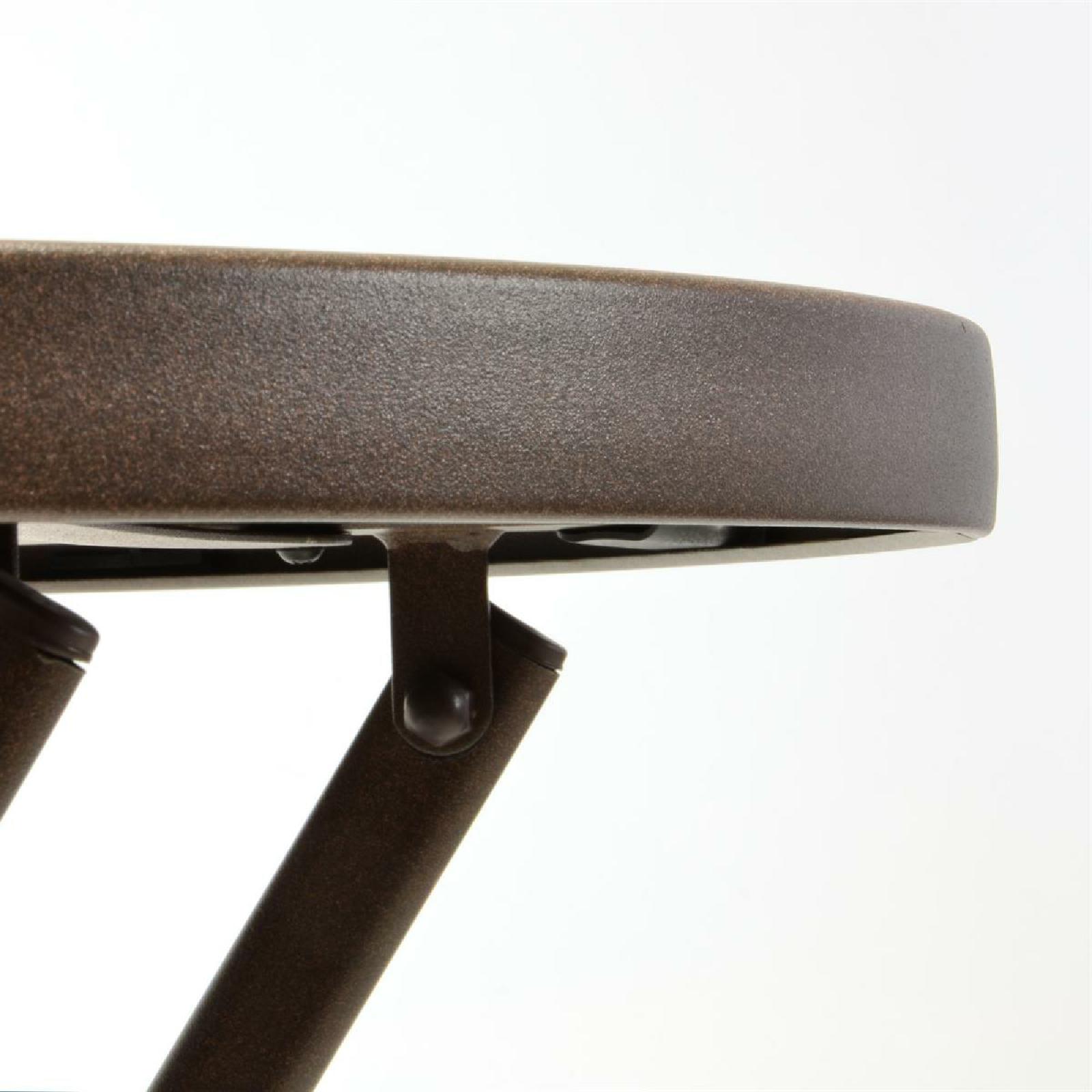 VCM 3-tlg. Bistroset Balkonset Tisch Stuhl braun Sitzgarnitur Glastisch Bistrostuhl Poly-Rattan Dunkelbraun