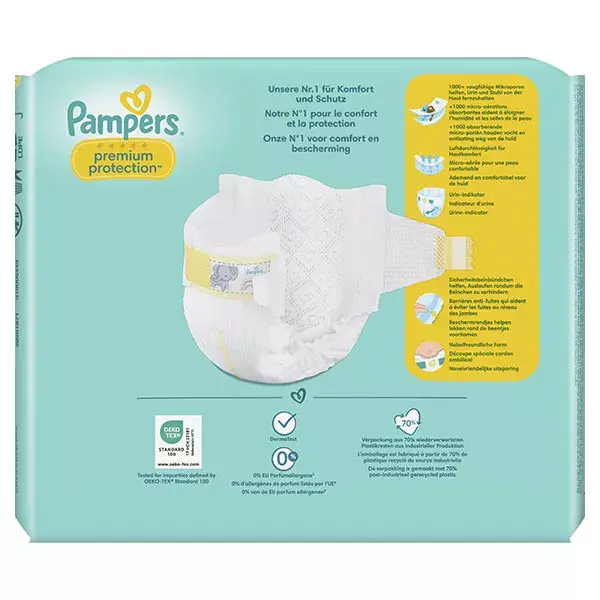 Fraldas Pampers Premium Protection T0 (< 3 kg)