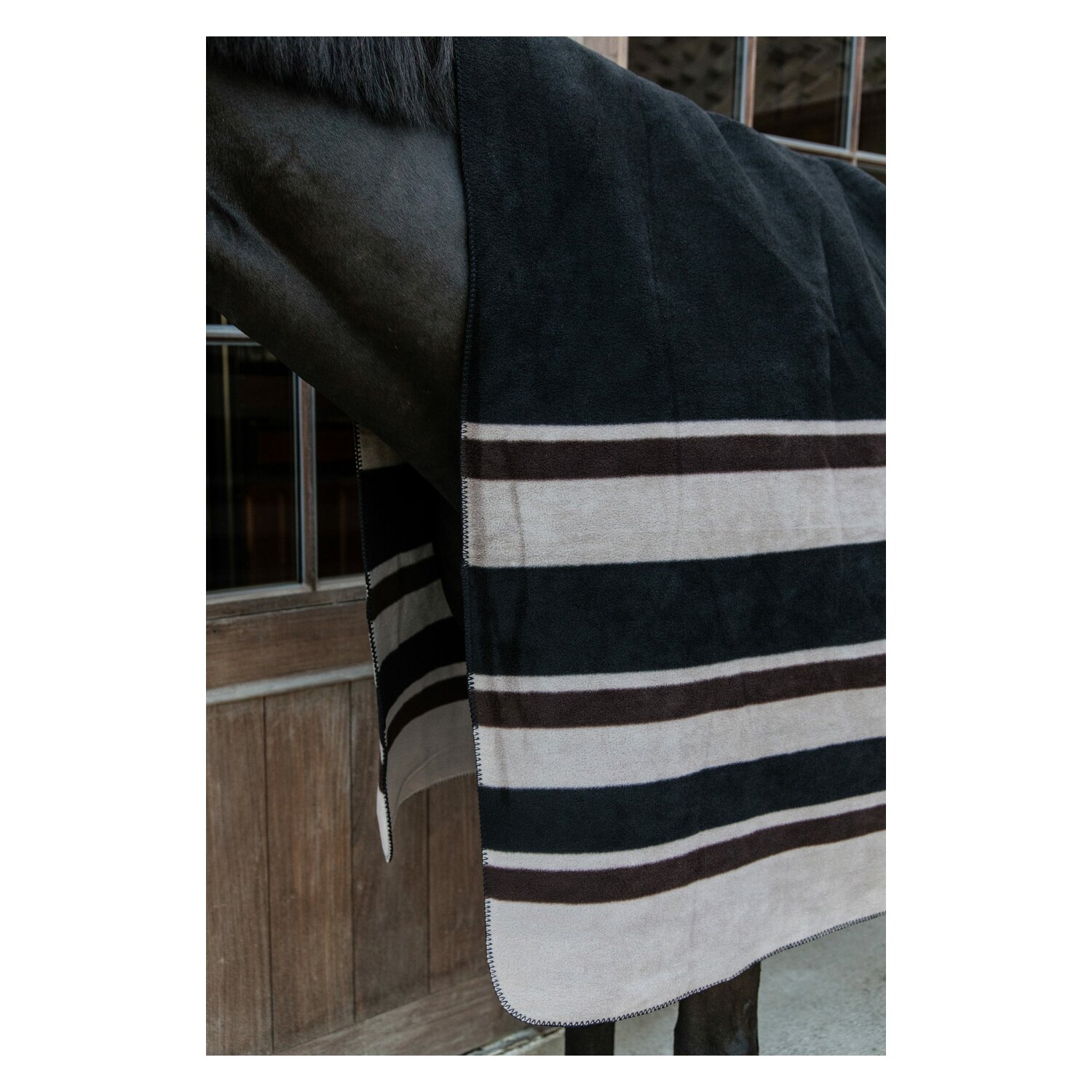 KENTUCKY Fleecedecke Heavy Square  - brown/beige - 200 cm