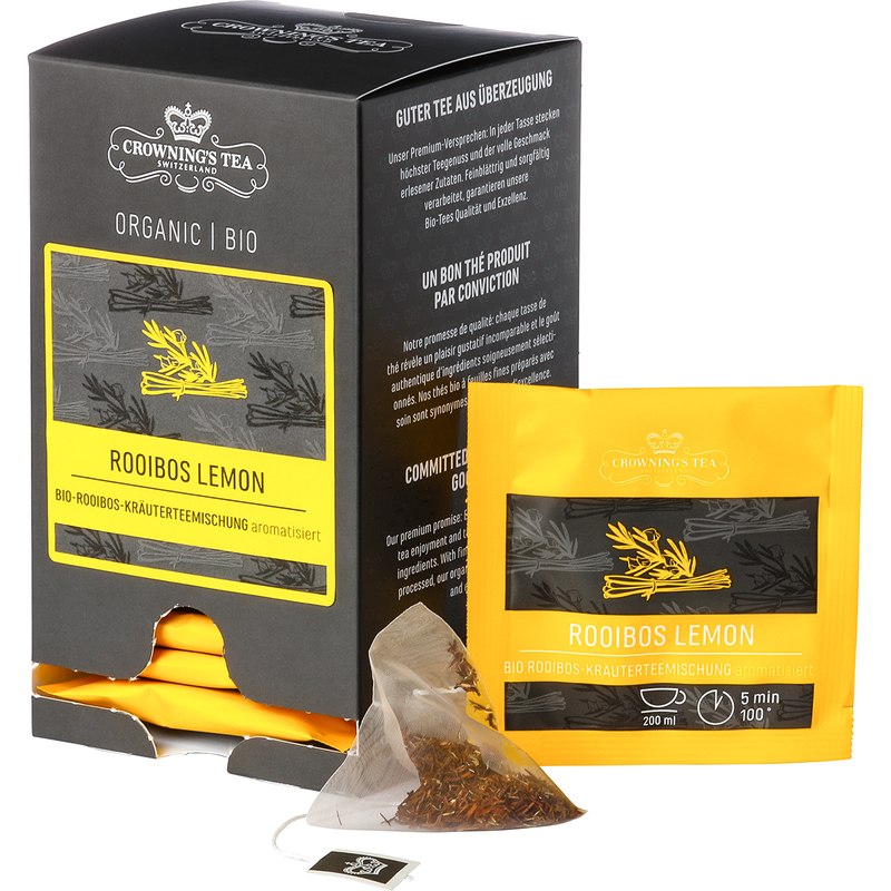 Crowning's Tee Rooibos Lemon Premium Bio, 2 g, 15 Stück