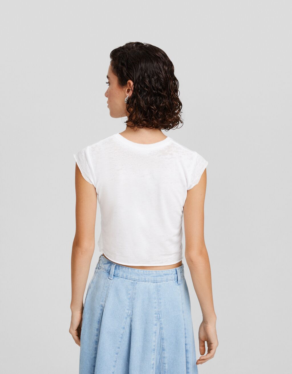 Camiseta de manga curta ajustada