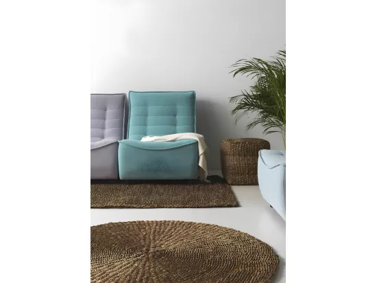 Tapis d'algues naturel ovale 75x45 cm