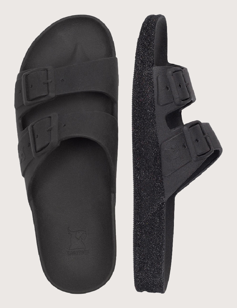 CACATOES SANDALES FEMME BI-COLOR TULIPA BLACK