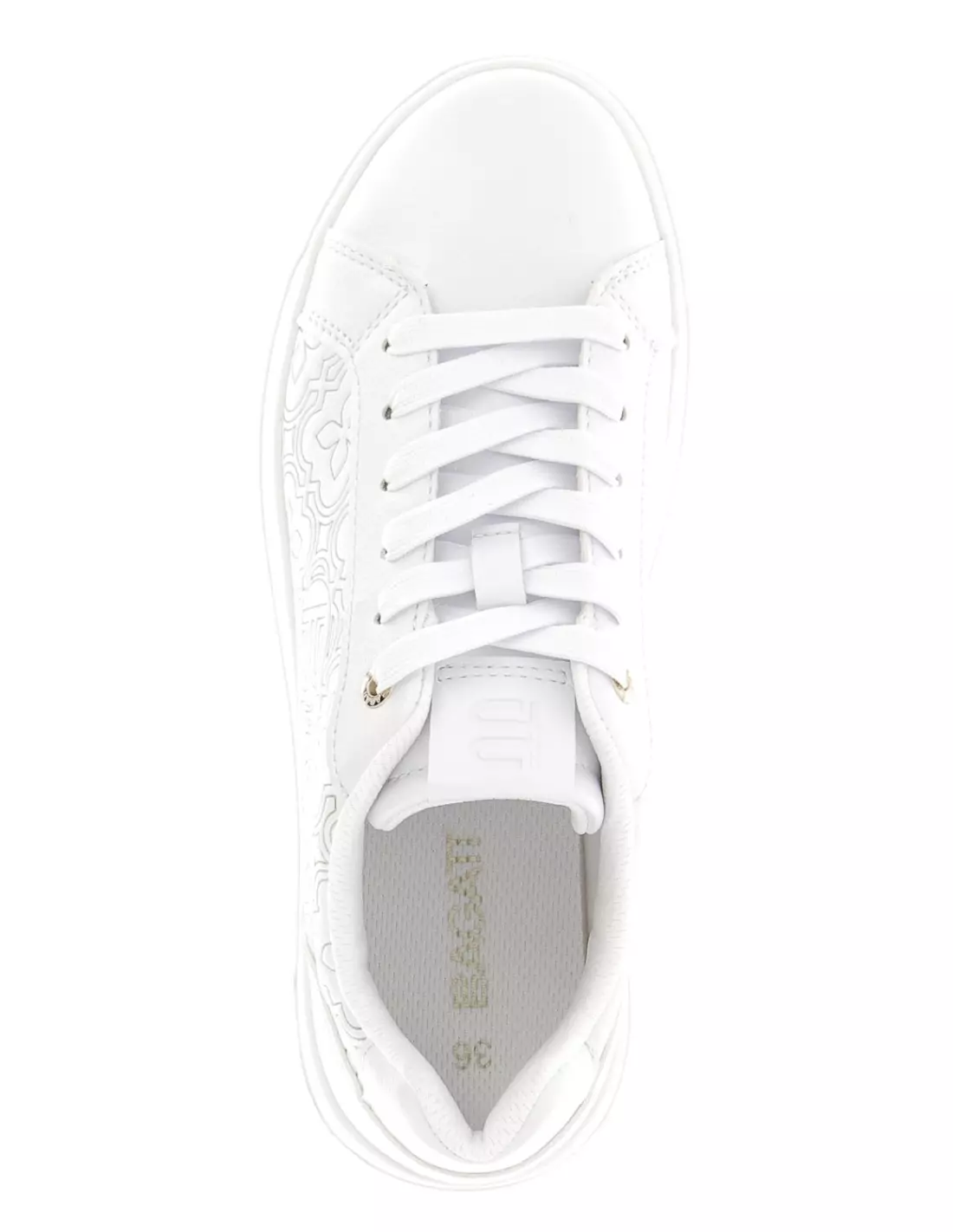 BAGATT STING - Baskets WHITE/GOLD