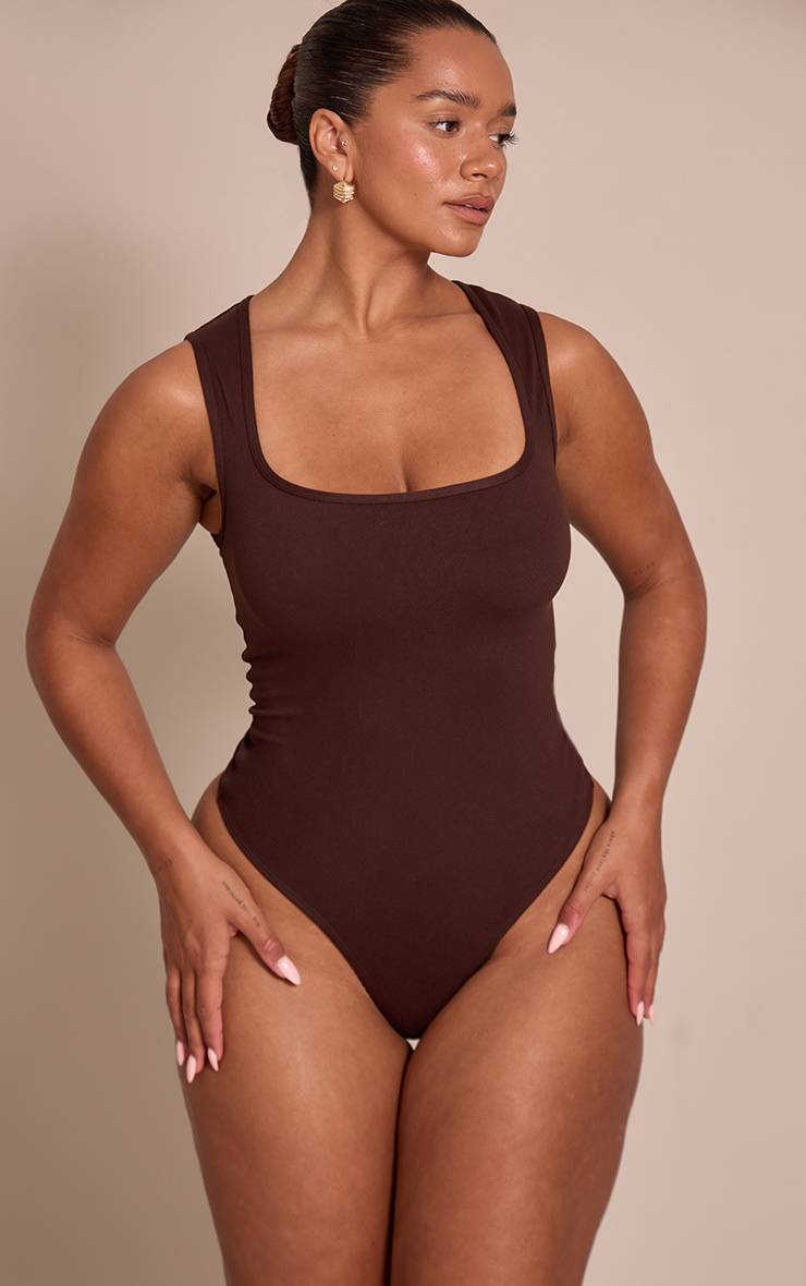 Chocolat Body Sculptant Col Carré Shape