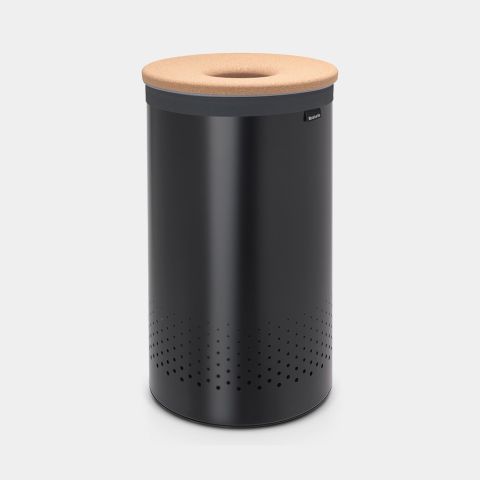 Wasbox, 60 liter, kurken deksel - Matt Black