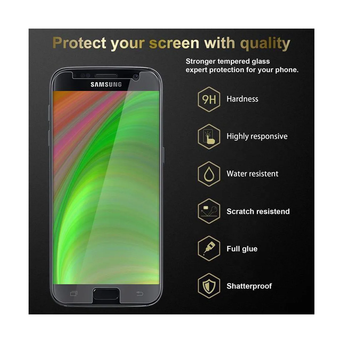 Samsung Galaxy S7 3x Skjermbeskytter Skärmskydd