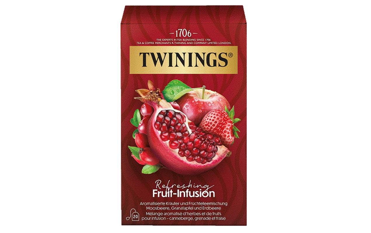 Teebeutel Refreshing Früchtetee 20 StückAromatisierte Kräuter- und Früchteteemischung