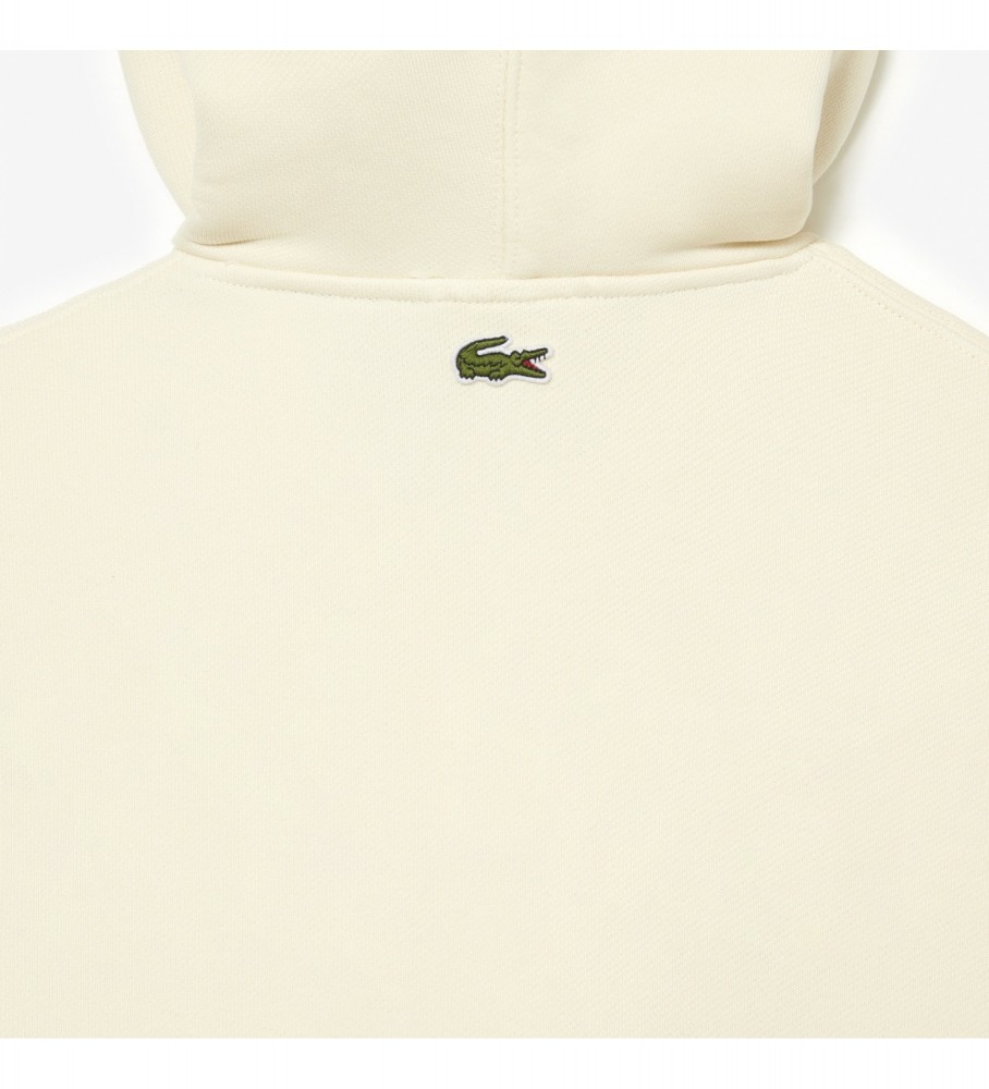 Lacoste Sudadera Unisex Loose fit beige