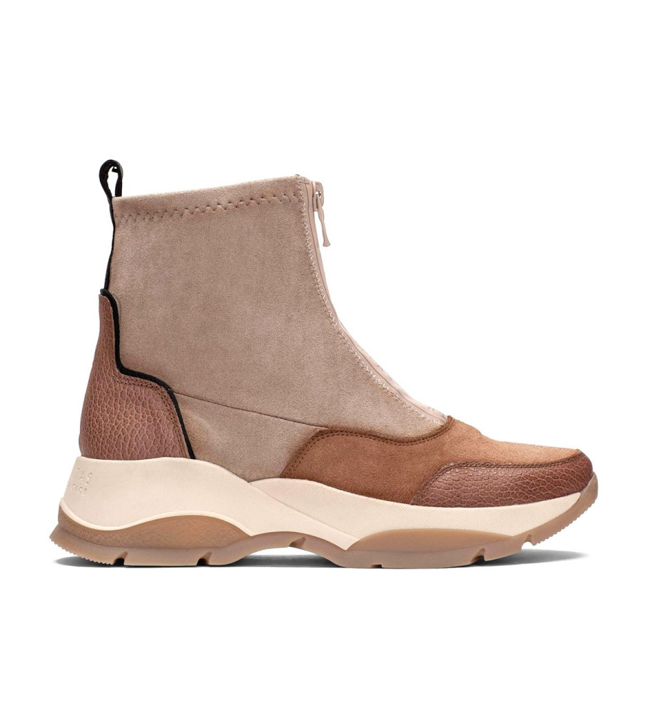 Botas de cano curto Hispanitas Andres em couro marrom