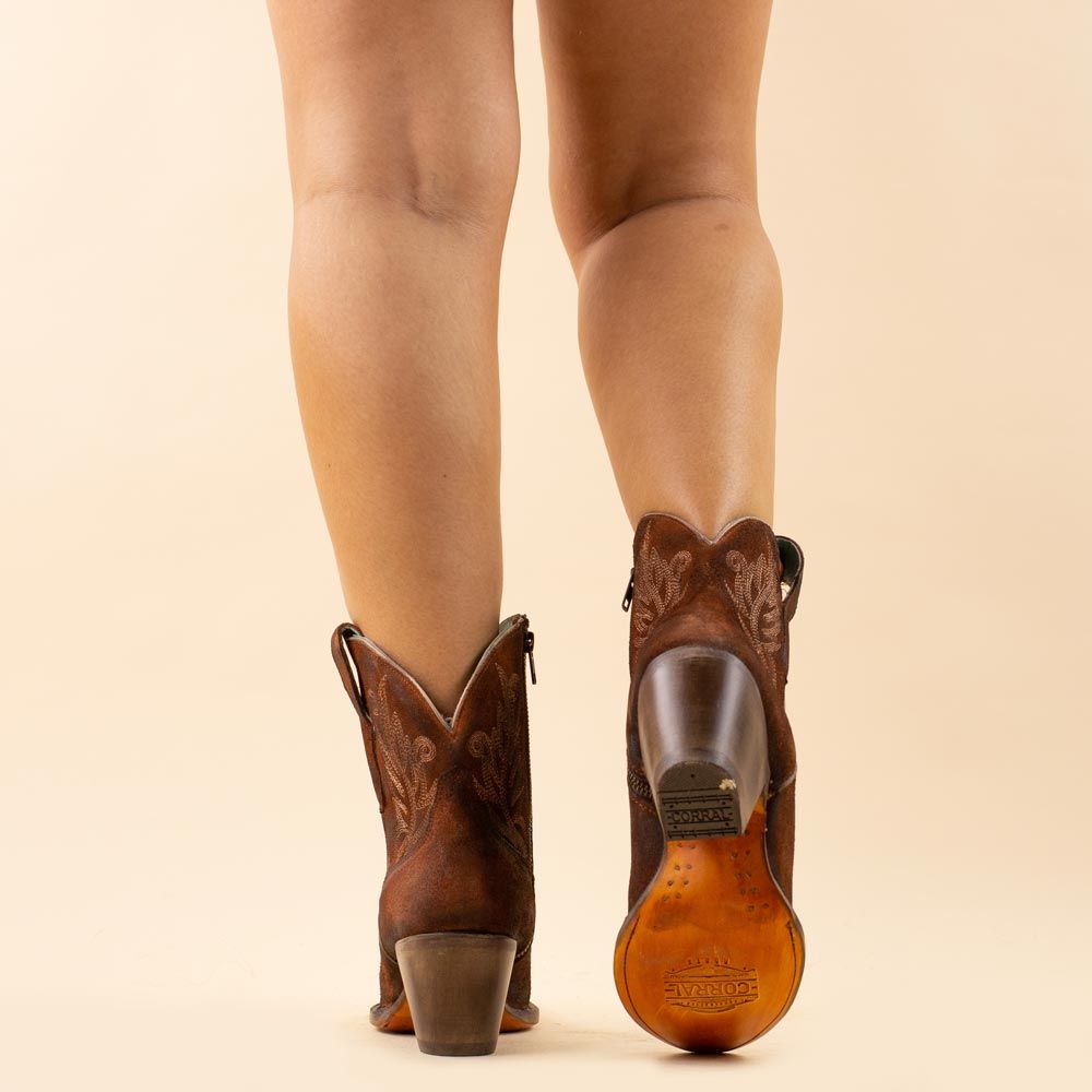 Corral cowboylaarsjes A4257 Cognac Embroidery