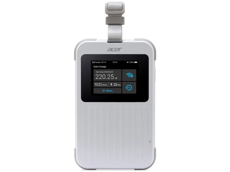 Acer - Mobilt hotspot - 5G LTE - 3.27 Gbps - Wi-Fi 5, Wi-Fi 6, NFC - med 1GB Data