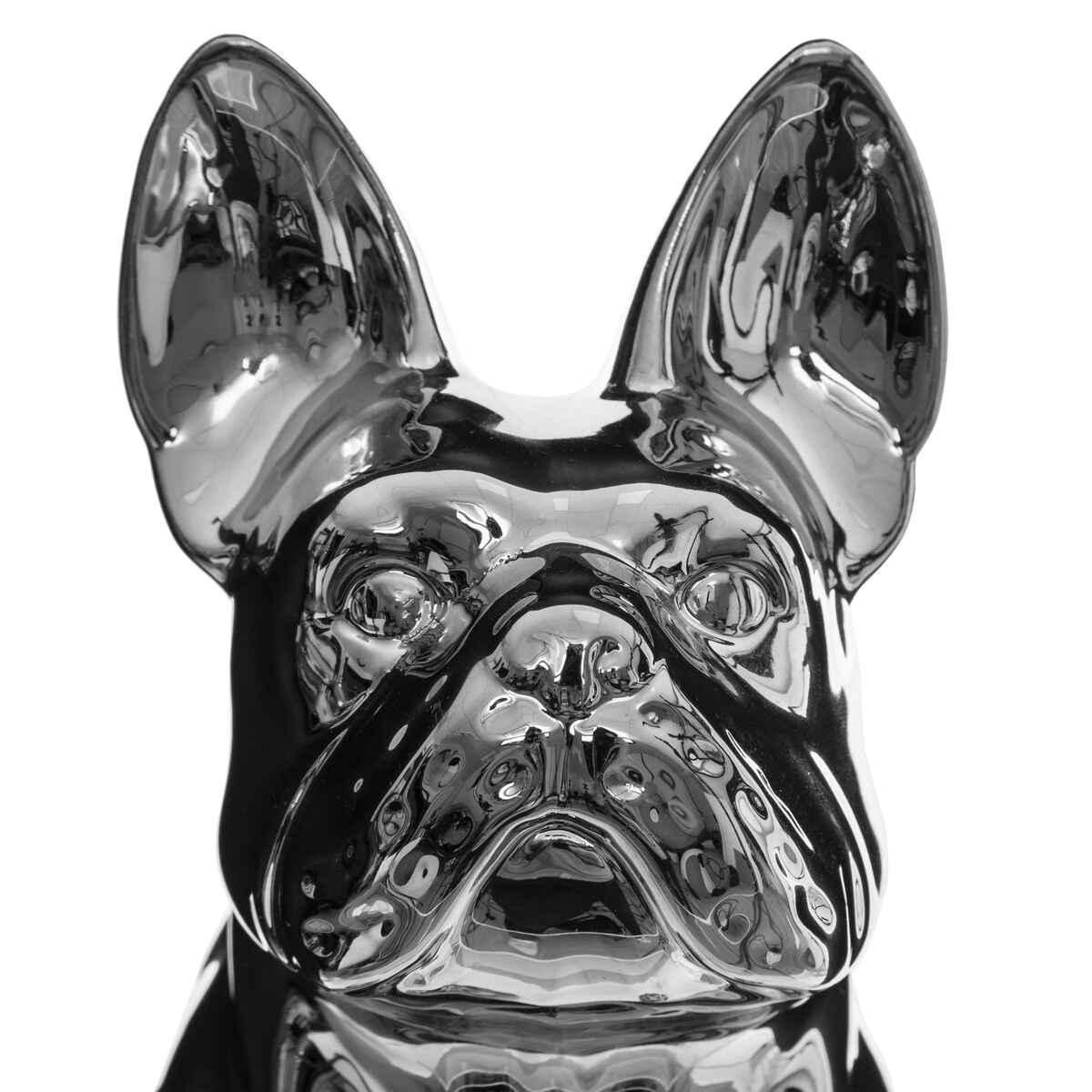BULLDOG ARGENT H.22CM