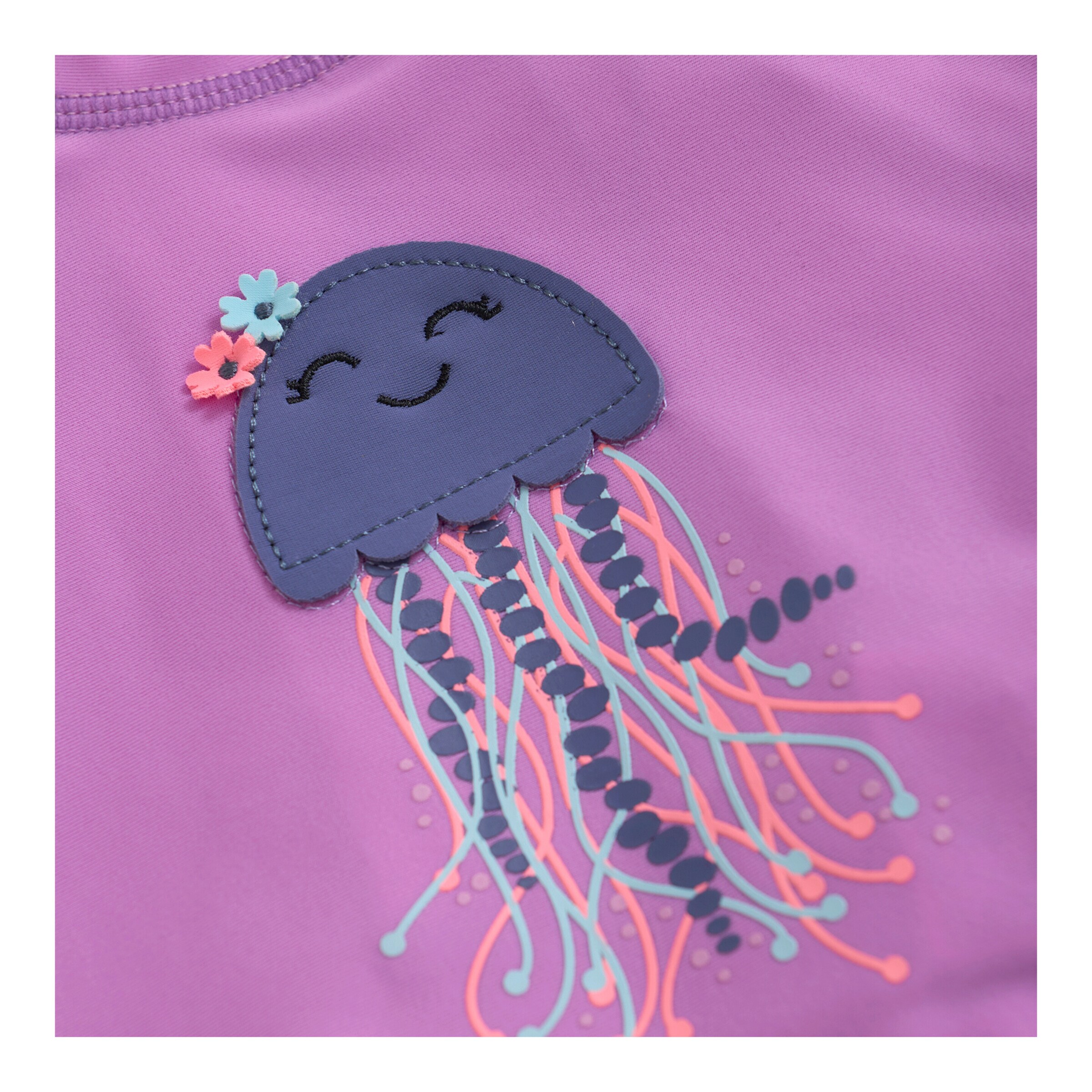 Colorkids Badeshirt langarm UV-Schutz Qualle lila