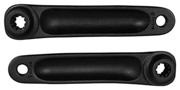 MANIVELLE DROITE   GAUCHE STRONGLIGHT MAGAN3B 170mm NOIR POUR MOTEUR CENTRAL POUR BOSCH NANO ISIS 3ème GENERATION (DEPORT 10mm)