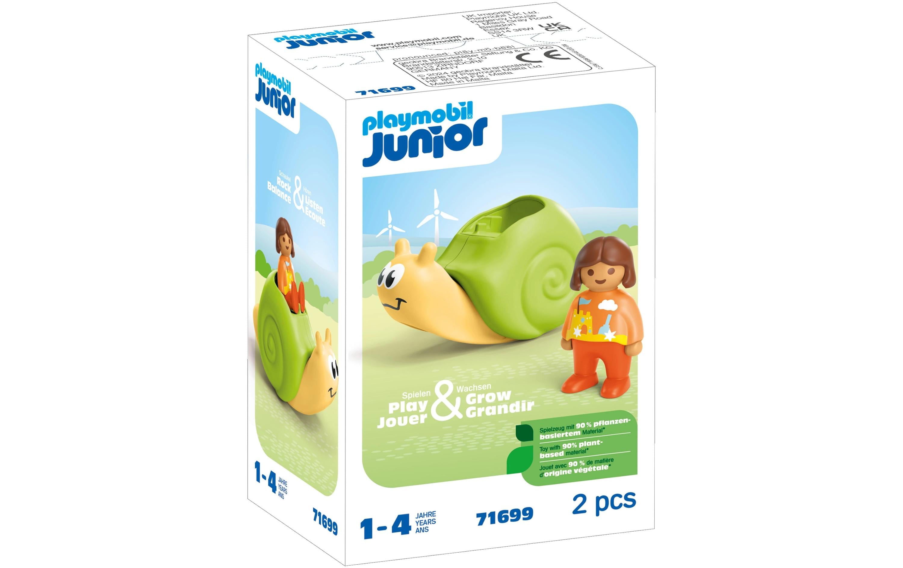 Junior Schaukelschnecke 71699Figuren-Set für Kinder mit Rasselfunktion