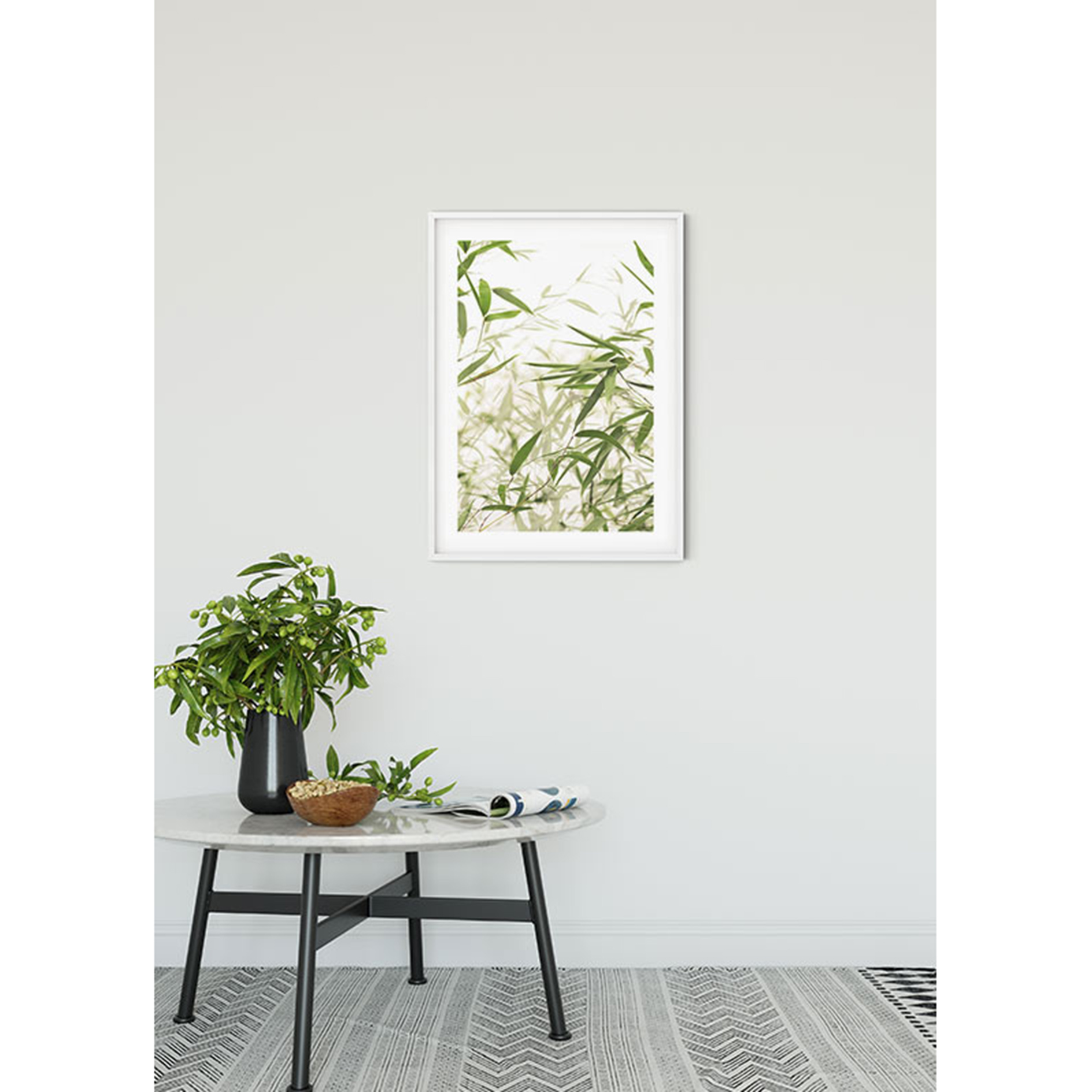 Wandbild BAMBOO LEAVES - 50x70 cm